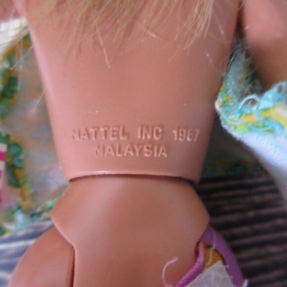 1987 Blond Hair Blue Eyes Mattel Skipper 10” Twist and Turn Doll original Outfit - Picture 8 of 9